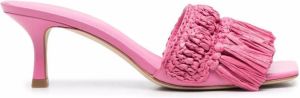 Ash Katmandu fringed sandals Pink