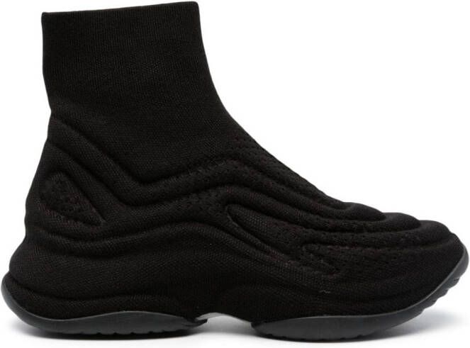Ash knitted sock trainers Black