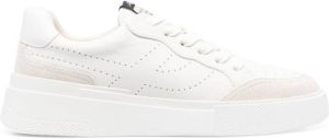 Ash leather lace-up sneakers White