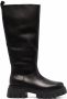 Ash Lucky knee-length leather boots Black - Thumbnail 1