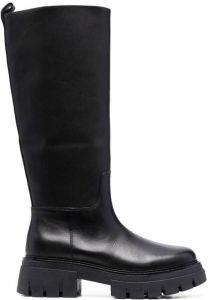 Ash Lucky leather boots Black