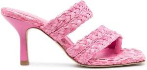 Ash Mambo 90mm braid-strap sandals Pink