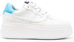 Ash Match platform leather sneakers White