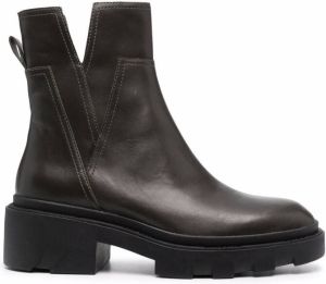 Ash Melrose cut-out leather boots Grey