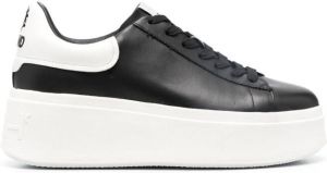Ash Moby leather flatform sneakers Black