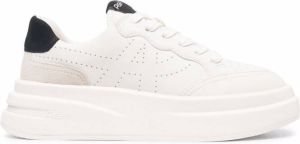 Ash panelled lace-up sneakers White