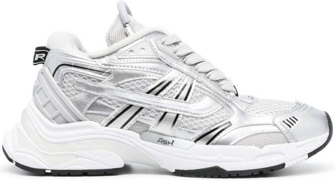 Ash panelled low-top sneakers Silver