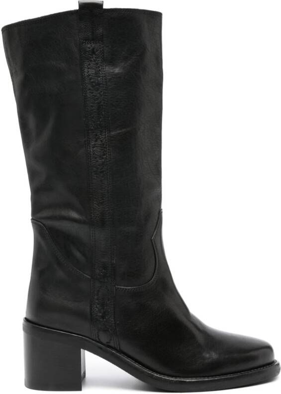 Ash Penelope 70mm leather boots Black