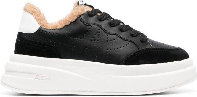 Ash perforated-logo chunky sneakers Black