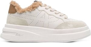 Ash perforated-logo chunky sneakers White