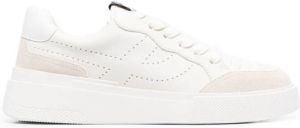 Ash perforated-logo leather trainers White