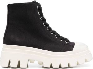 Ash Phonic lace-up fastening boots Black