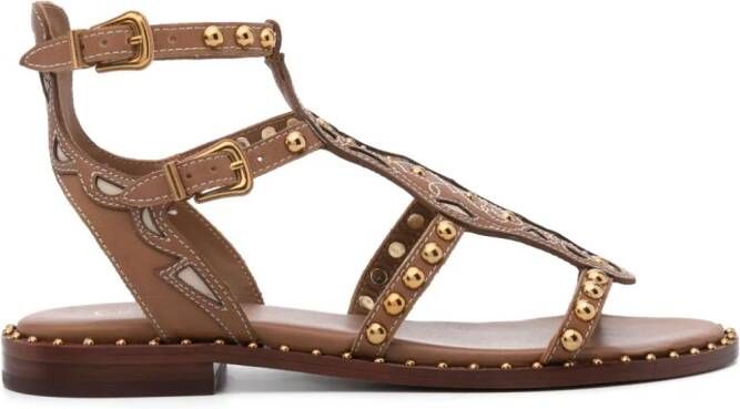 Ash Plaza leather sandals Brown
