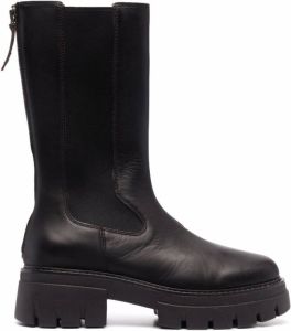 Ash ridged-sole zip-fastening boots Black