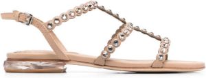 Ash Saphir rhinestone-embellished sandals Neutrals