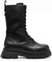 Ash side-zip leather boots Black - Thumbnail 1