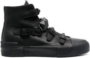 Ash stud-embellished high-top sneakers Black