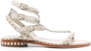 Ash stud-embellished leather sandals Neutrals
