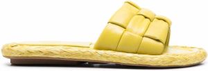 Ash Tilda leather sliders Yellow