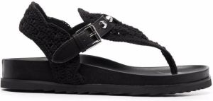 Ash Union crochet-strap sandals Black