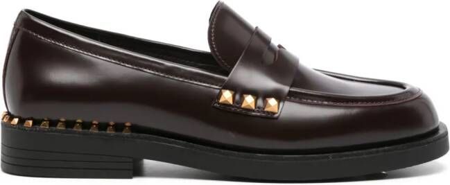 Ash Whisper Studs leather loafers Purple