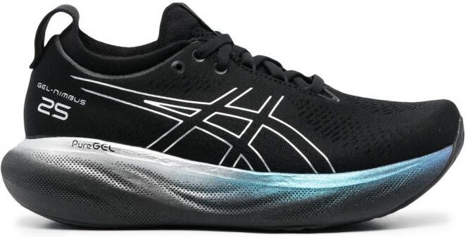 ASICS low-top lace-up sneakers Black