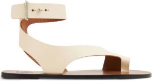ATP Atelier Aquara single-toe strap sandals White