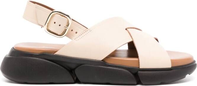 ATP Atelier Barisci 45mm leather sandals Neutrals