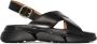 ATP Atelier Barisci flatform leather sandals Black - Thumbnail 1