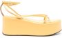 ATP Atelier Nole 80mm leather platform sandals Yellow - Thumbnail 1