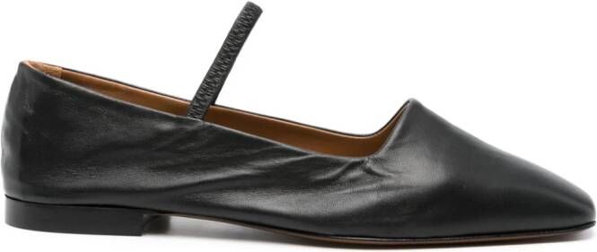 ATP Atelier Petina leather ballerina shoes Black