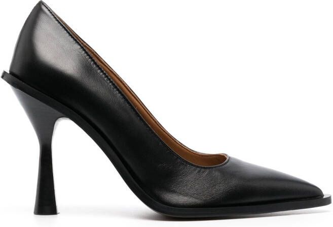 ATP Atelier pointed-toe leather pumps Black