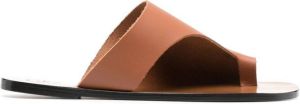 ATP Atelier Rosa cut-out flat sandals Brown