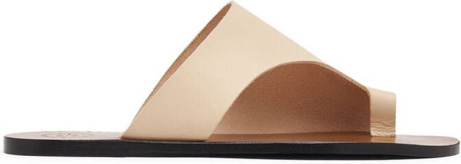 ATP Atelier Rosa single-toe strap flip-flops Neutrals