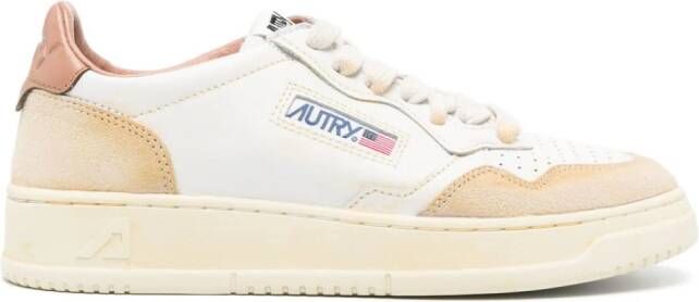 Autry Action panelled leather sneakers White