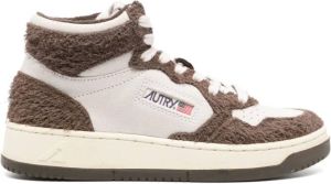 Autry Aumm fleece-panelled sneakers Brown