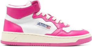 Autry Bubble panelled high-top sneakers Pink