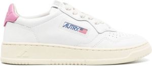 Autry calf-leather lace-up sneakers White