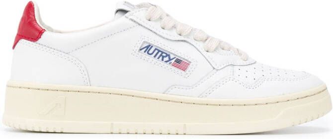 Autry contrasting heel sneakers White