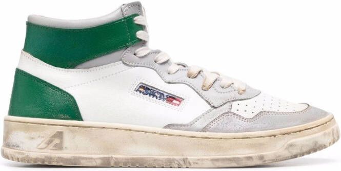 Autry distressed-effect high-top sneakers White
