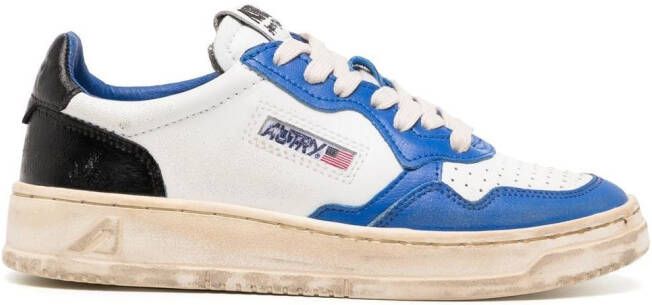Autry distressed-effect low-top sneakers Blue