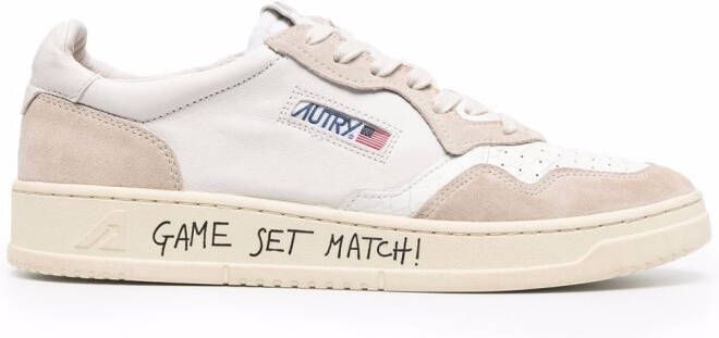 Autry Game Set Match! suede-panel sneakers White