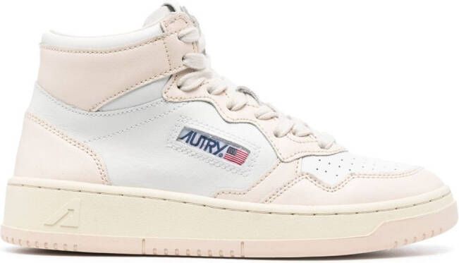 Autry high-top lace-up sneakers White
