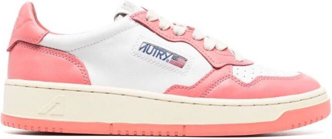 Autry leather low-top sneakers Pink