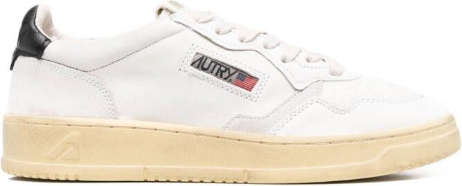 Autry leather plow-top sneakers White