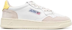 Autry logo patch lace-up sneakers White
