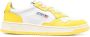 Autry logo-patch leather sneakers Yellow - Thumbnail 1