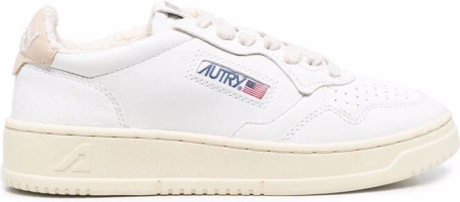 Autry low-top lace-up sneakers White