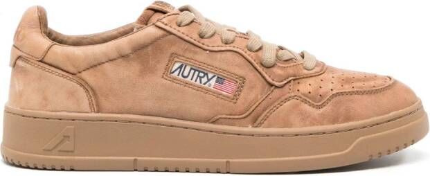 Autry low-top leather sneakers Brown