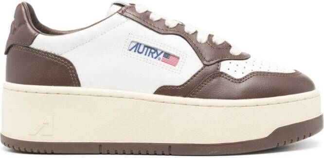 Autry Medalis platform sneakers Brown